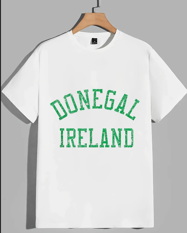 Donegal Ireland Distressed Green Graphic T-Shirt Donegal Ireland Distressed Green Graphic T-Shirt