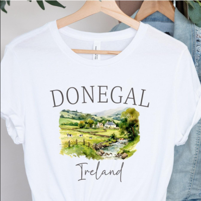 Donegal Ireland Scenic Landscape Graphic T-Shirt