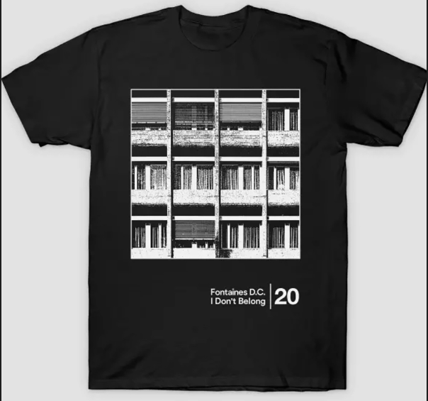 Fontaines DC I Don’t Belong Album Cover T-Shirt Fontaines DC I Don’t Belong Album Cover T-Shirt