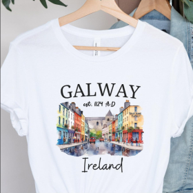Galway Ireland-Cotton Unisex Crewneck T-Shirt