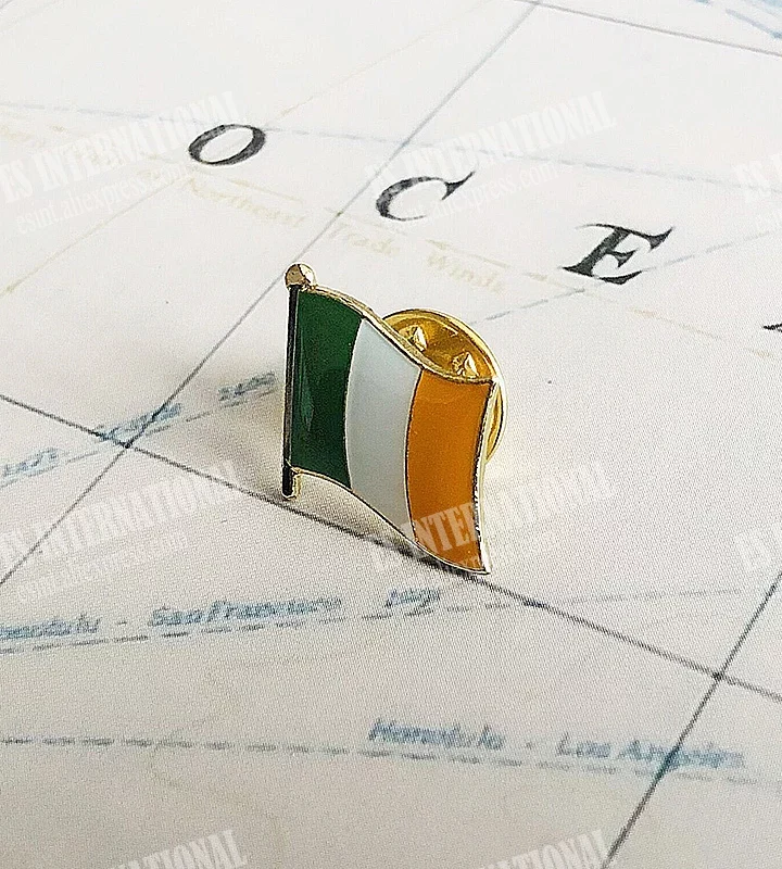 Ireland National Flag Enamel Badge Brooch