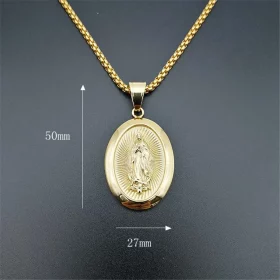 Virgin Mary Pendant Necklace