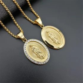 Virgin Mary Pendant Necklace