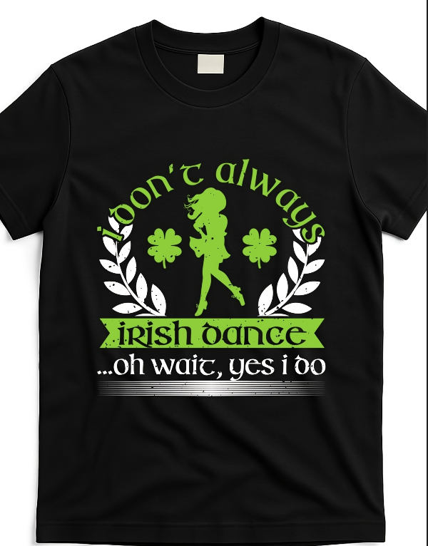 Irish Dance Costume T-Shirt – Feis & Shamrock Print Irish Dance Costume T-Shirt – Feis & Shamrock Print