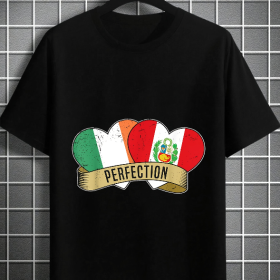 Irish Peruvian Flag Heart T-Shirt