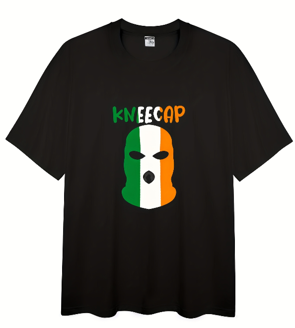 Men Irish Flag Balaclava T-Shirt Men Irish Flag Balaclava T-Shirt
