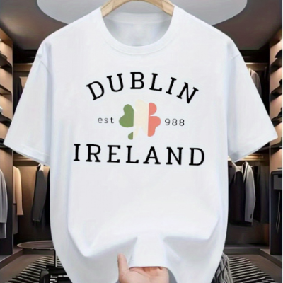 Men Casual Dublin Ireland T-Shirt