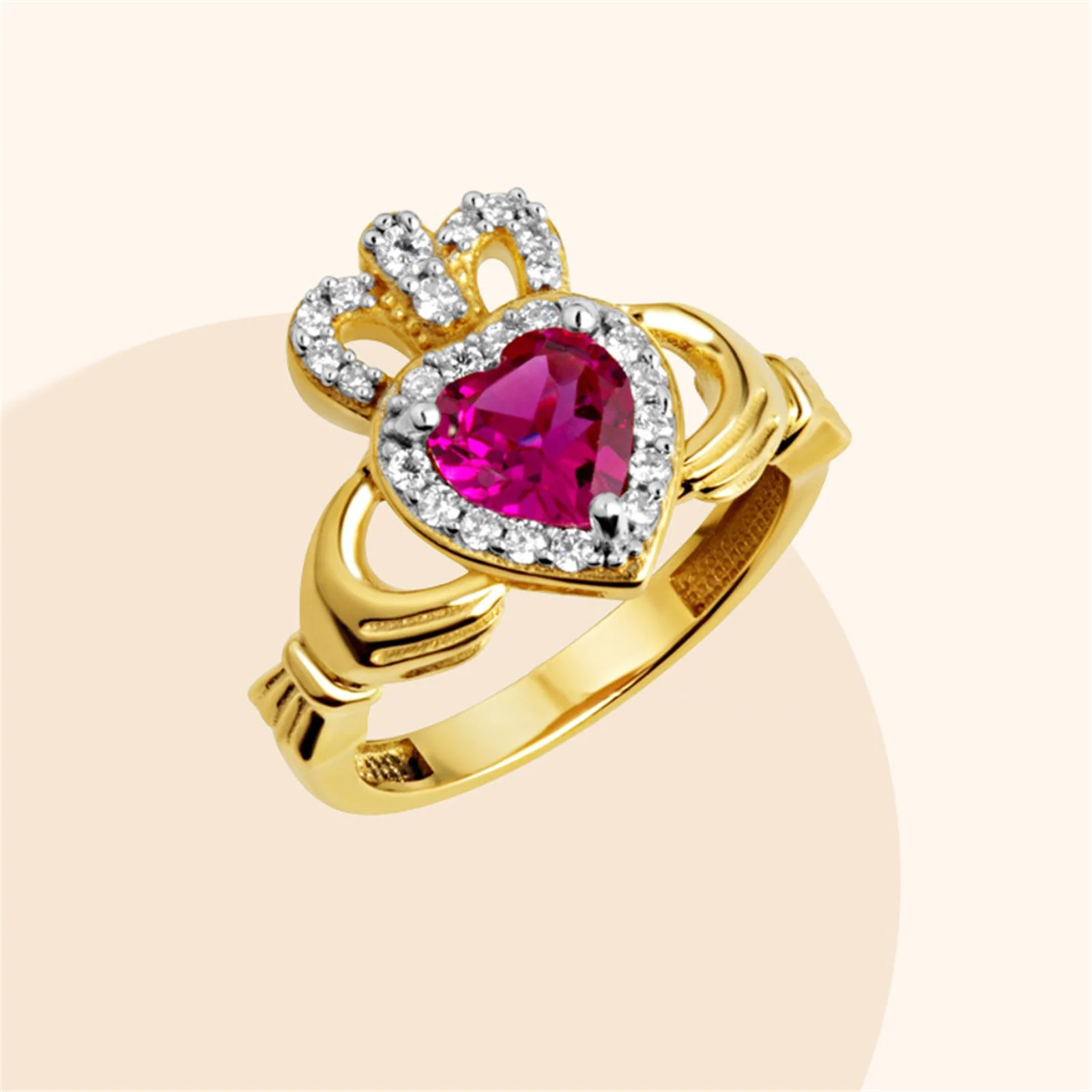 Claddagh Ring Gold Sterling Silver 925 Claddagh Ring Gold Sterling Silver 925