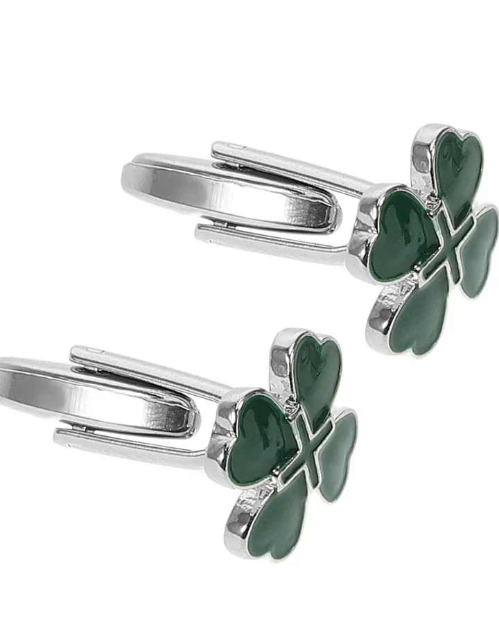 2pcs Irish Shamrock Cufflinks