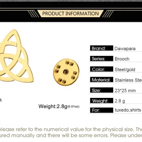Dawapara Vintage Triquetra Brooch