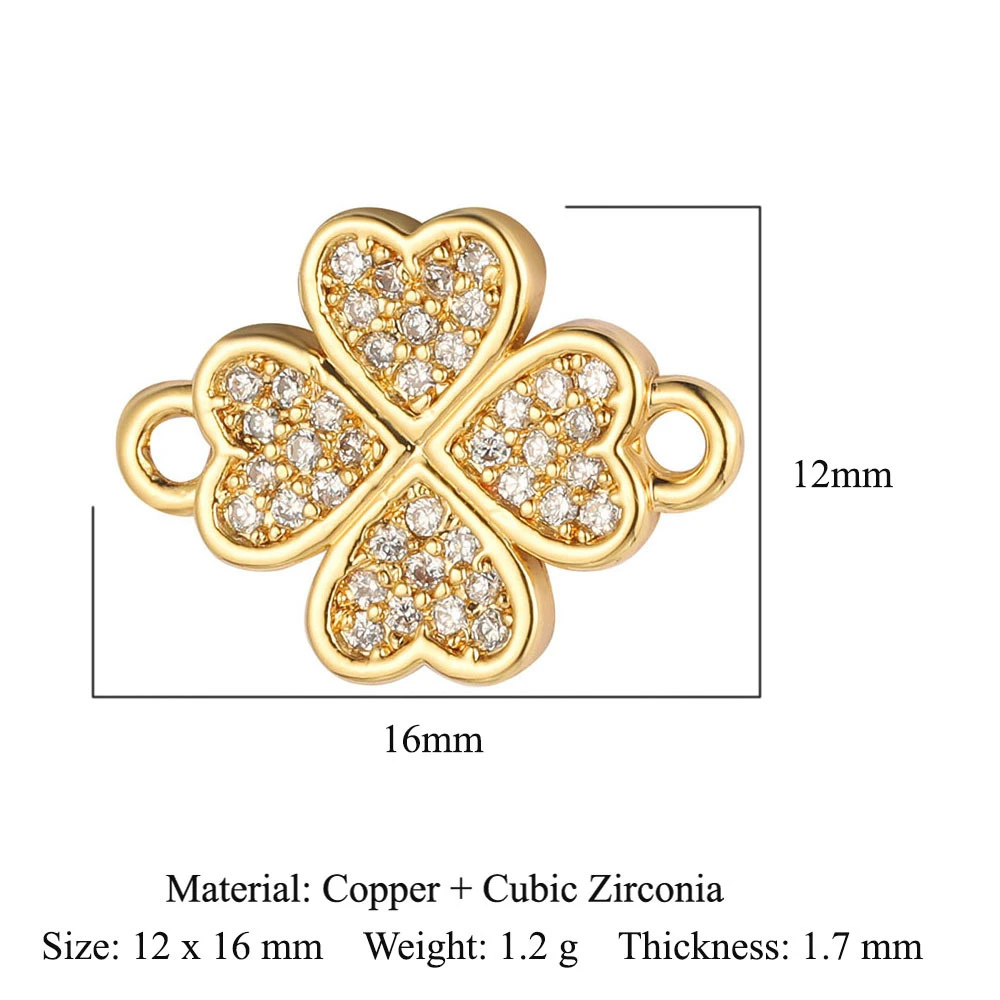 Trendy Four-Leaf Clover Lucky Charm Bracelet Trendy Four-Leaf Clover Lucky Charm Bracelet