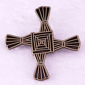 Saint Bridget's Cross Enamel Pin