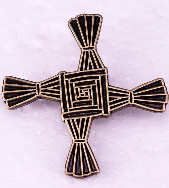 Saint Bridget's Cross Enamel Pin