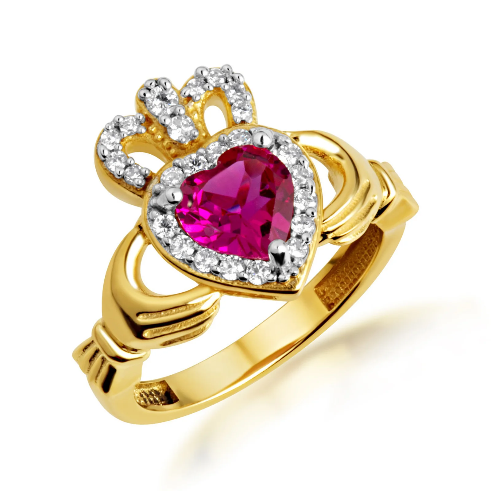 Claddagh Ring Gold Sterling Silver 925 Claddagh Ring Gold Sterling Silver 925