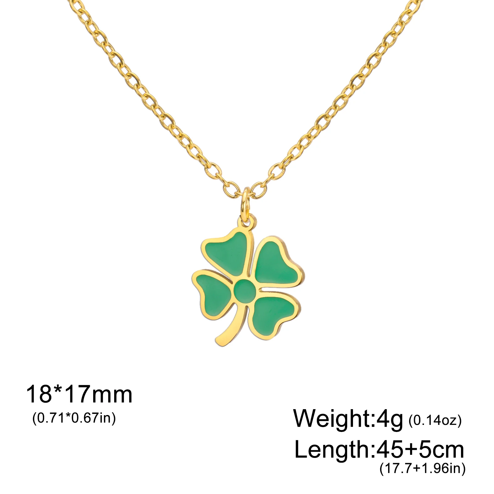 Vassago Four Leaf Clover Necklace Vassago Four Leaf Clover Necklace