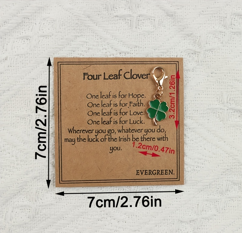 3pcs, Stylish Four-Leaf Clover Keychain 3pcs, Stylish Four-Leaf Clover Keychain