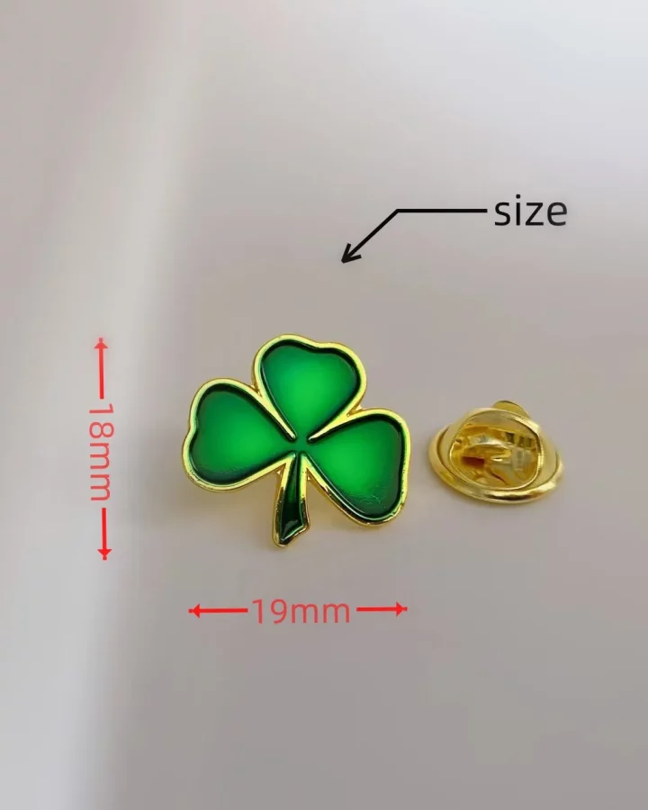 100pcs - St. Patrick's Day Shamrock Pin