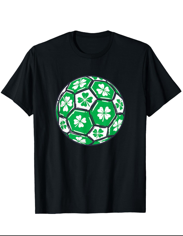 Soccer Ball Ireland Shamrock Irish St. Patrick's Day T-Shirt Soccer Ball Ireland Shamrock Irish St. Patrick's Day T-Shirt