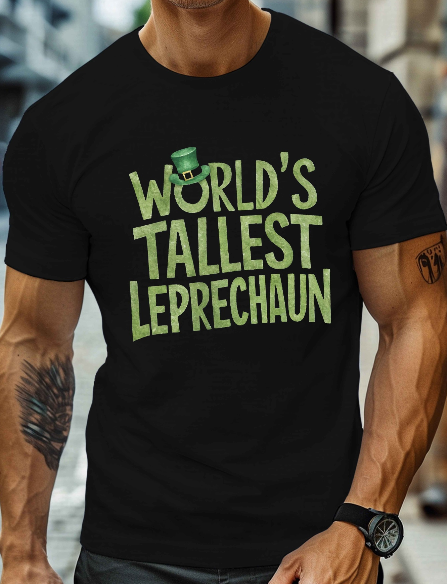 World’s Tallest Leprechaun Funny Irish T-shirt World’s Tallest Leprechaun Funny Irish T-shirt