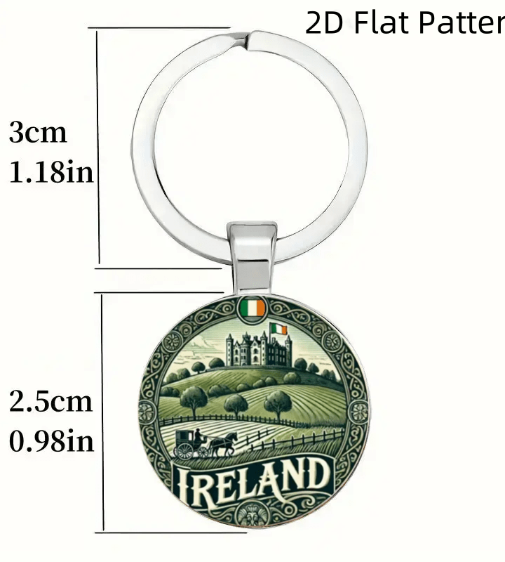Vintage Irish Ranch Keychain