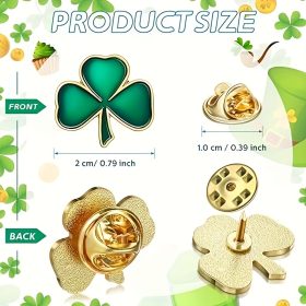 Stylish Lucky Green Shamrock Brooch Stylish Lucky Green Shamrock Brooch