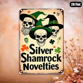 2D Flat Halloween & St. Patrick's Decor - Gothic Irish Wall Hanging