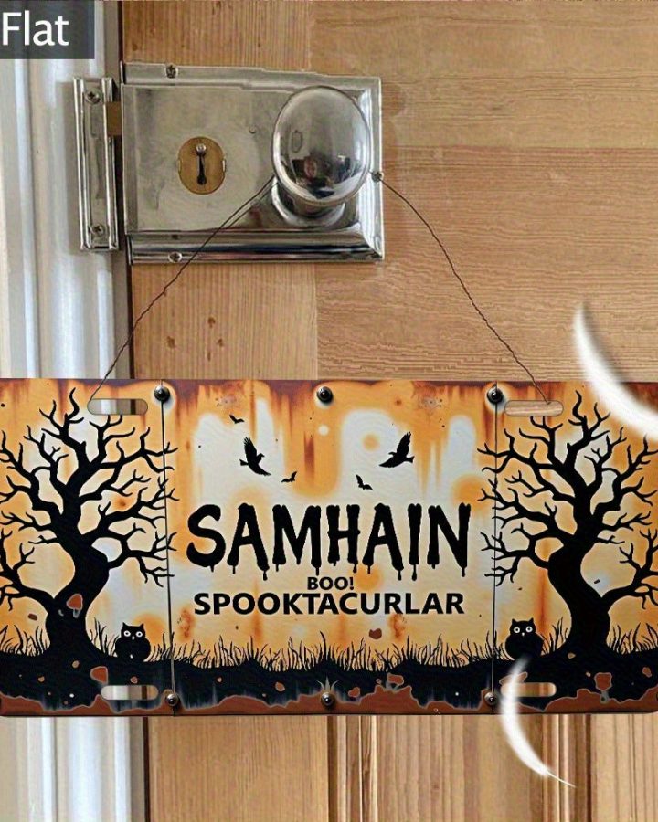 2D Flat Vintage Halloween Wall Decoration