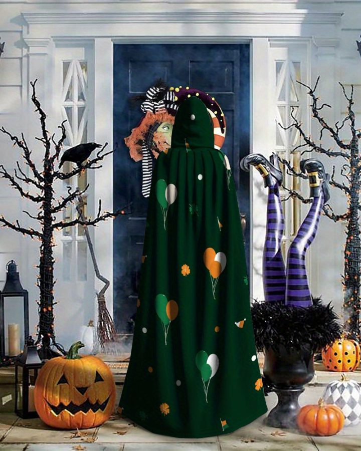 Ireland Celebrates Halloween Cloak Cape – Soft Polyester