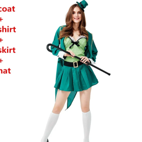 Adult St. Patrick’s Day Leprechaun Costume – Irish Fairy Goblin Cosplay Outfit