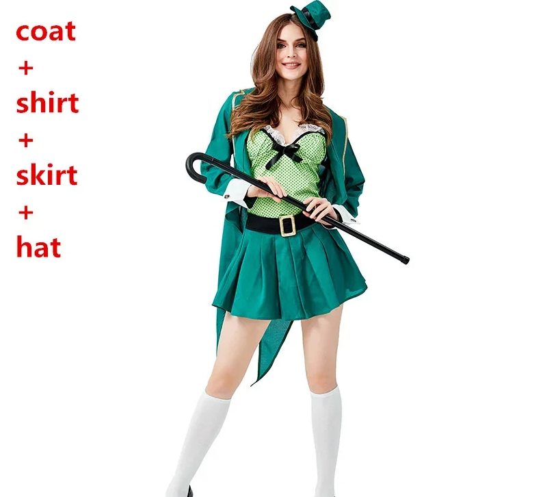 Adult St. Patrick’s Day Leprechaun Costume – Irish Fairy Goblin Cosplay Outfit Adult St. Patrick’s Day Leprechaun Costume – Irish Fairy Goblin Cosplay Outfit