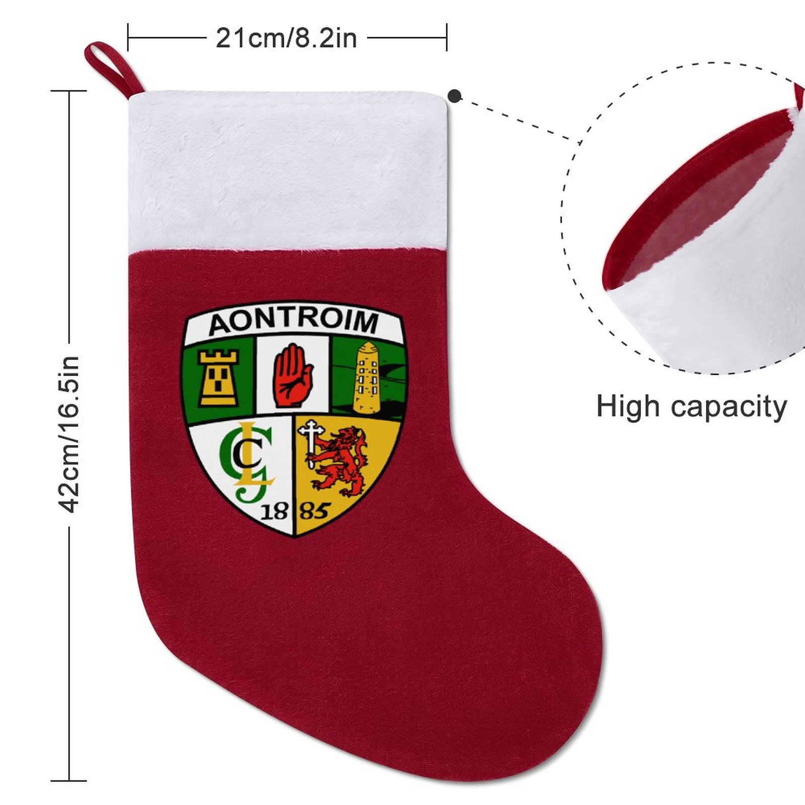 Antrim GAA Irish Christmas Socks Antrim GAA Irish Christmas Socks