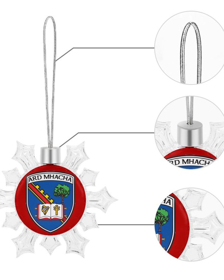 Armagh GAA Irish Christmas Snowflake Ornament