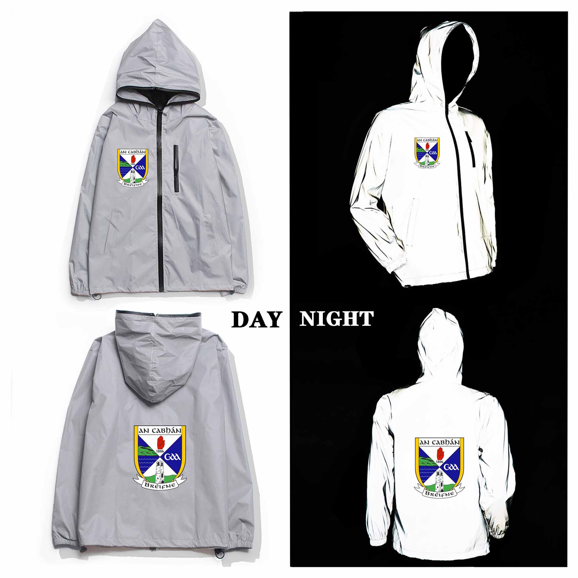 Cavan GAA Crest Reflective Jacket Cavan GAA Crest Reflective Jacket