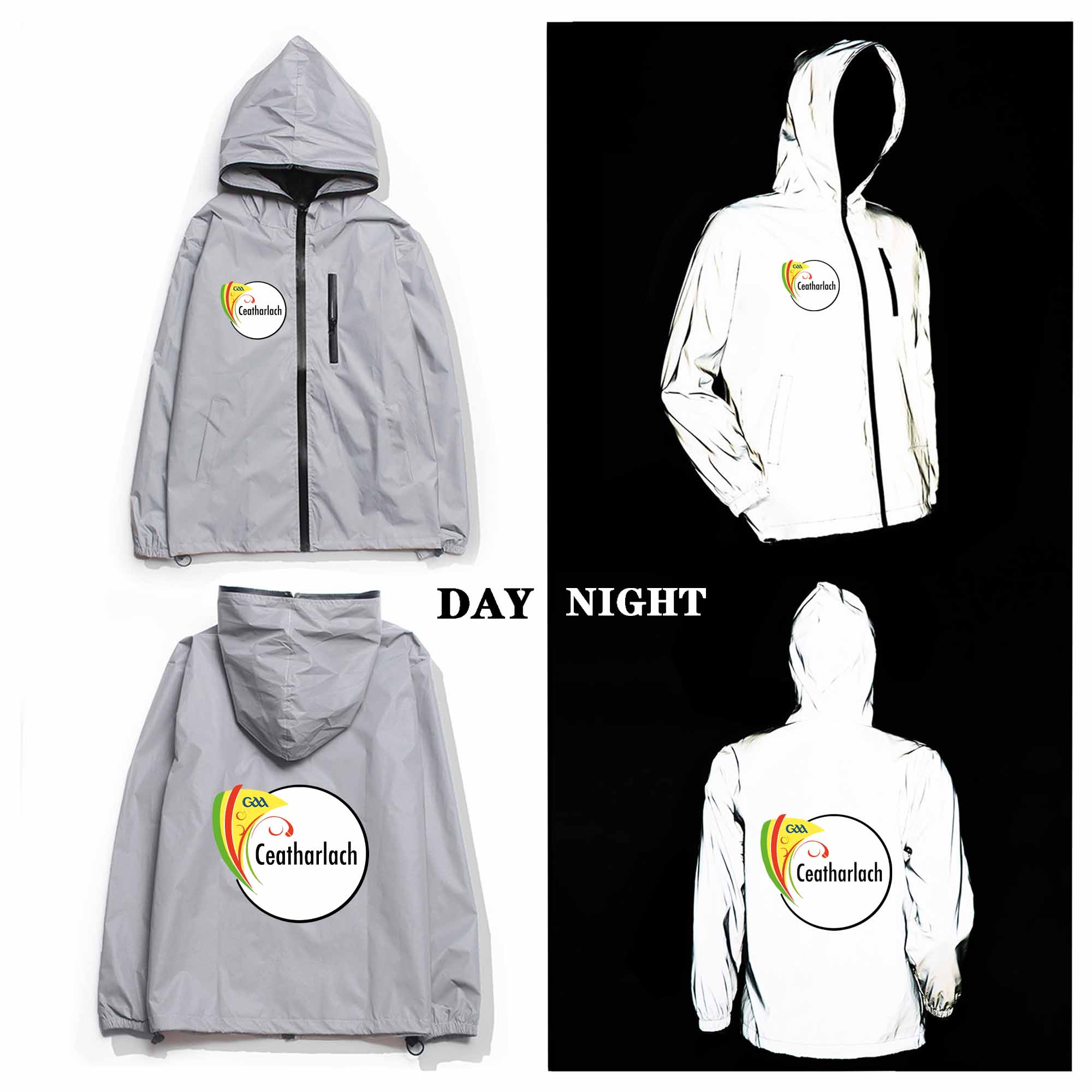 Carlow GAA Crest Reflective Jacket Carlow GAA Crest Reflective Jacket