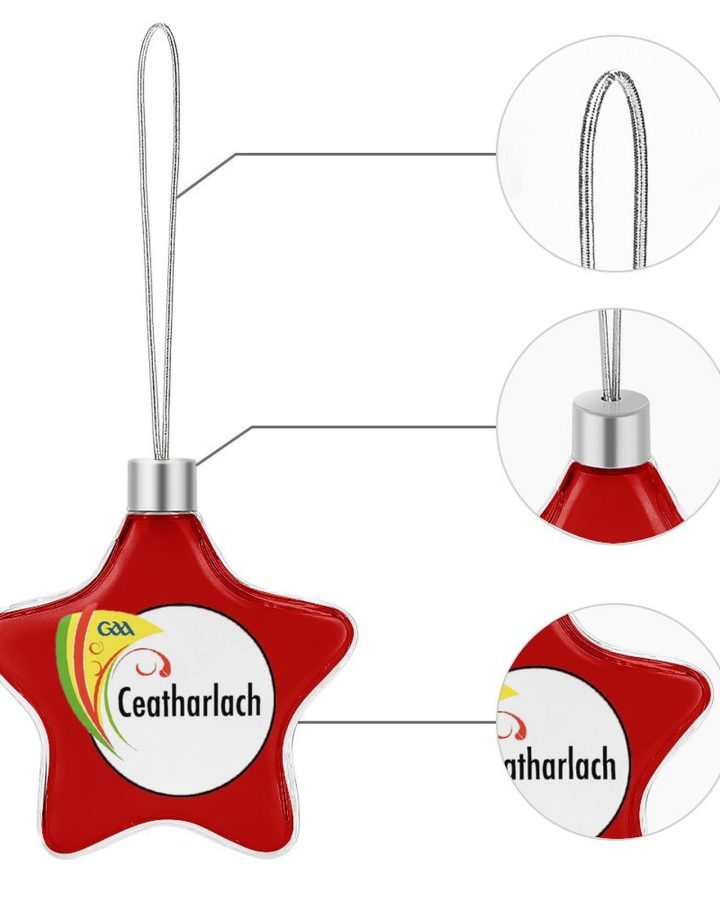 Carlow GAA Star-shaped Christmas Ornament