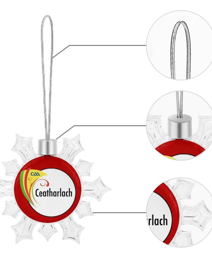 Carlow GAA Irish Christmas Snowflake Ornament