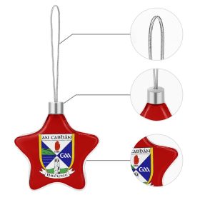 Cavan GAA Star-shaped Christmas Ornament