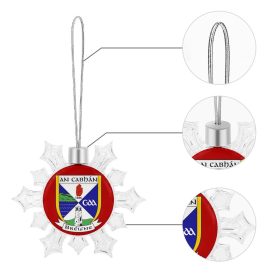 Cavan GAA Irish Christmas Snowflake Ornament