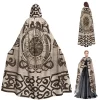 Celtic Compass Vegvisir Viking Norse Balaclava & Hooded Cloak