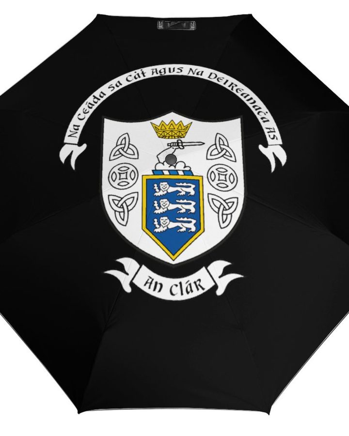 Clare GAA Umbrella – Clare County Crest Compact Rain Umbrella