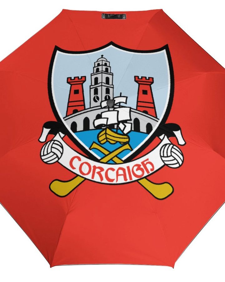 Cork GAA Umbrella – Cork County Crest Compact Rain Umbrella