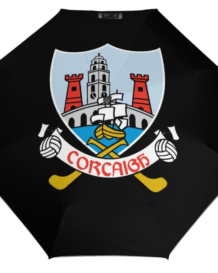 Cork GAA Umbrella – Cork County Crest Compact Rain Umbrella