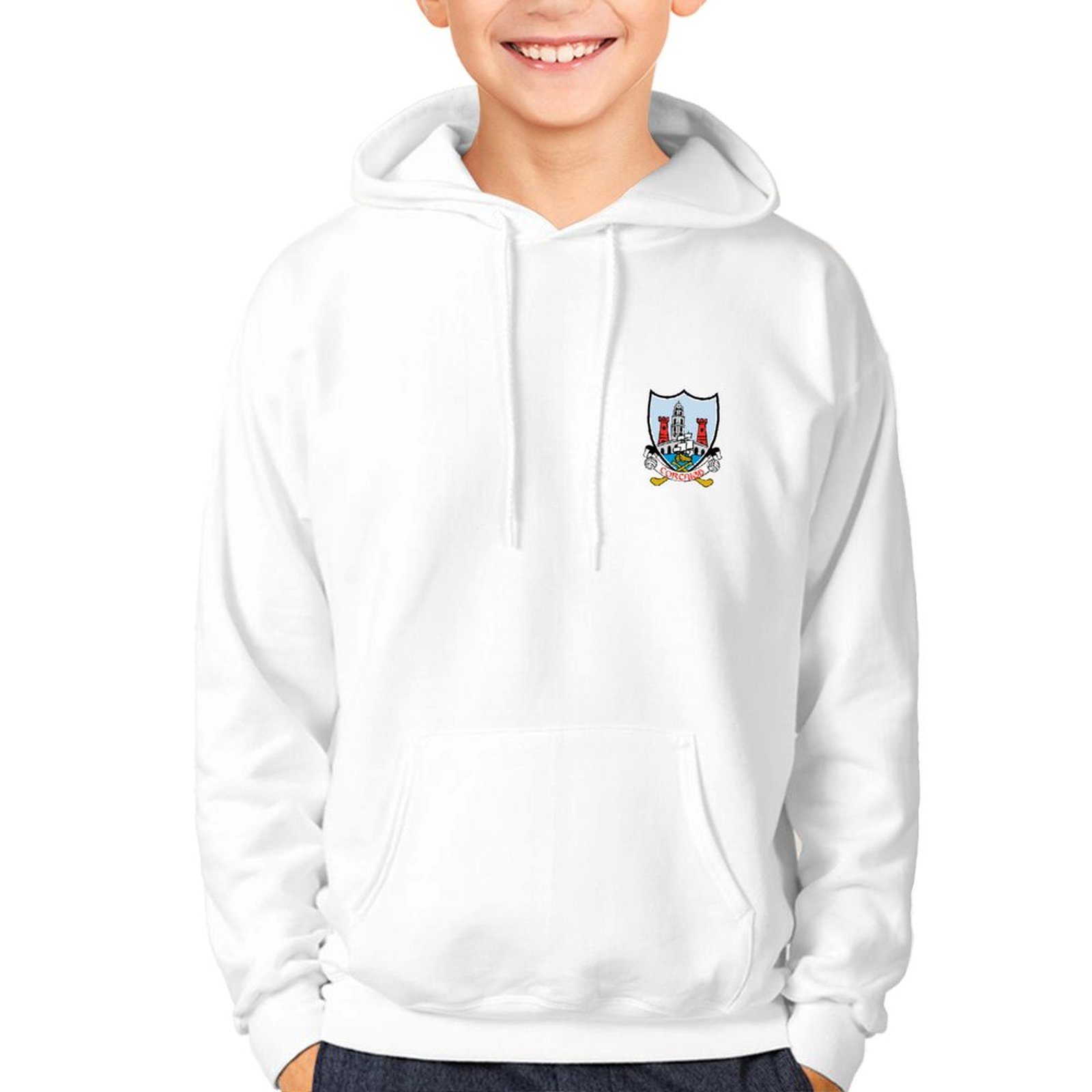 Cork Kids GAA Hoodie – Official County Crest Cork Kids GAA Hoodie – Official County Crest