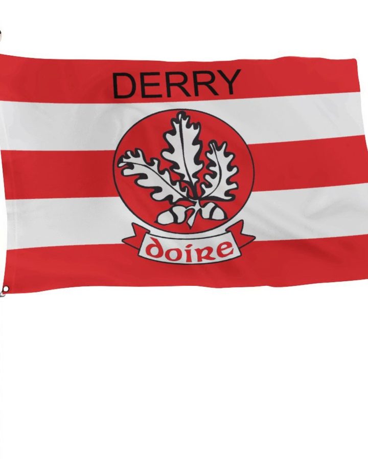 Derry GAA Flag – County Colours and Crest