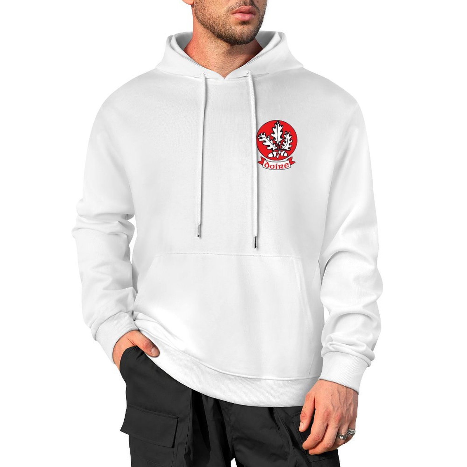 Derry GAA Adults Hoodie with County Crest Derry GAA Adults Hoodie with County Crest