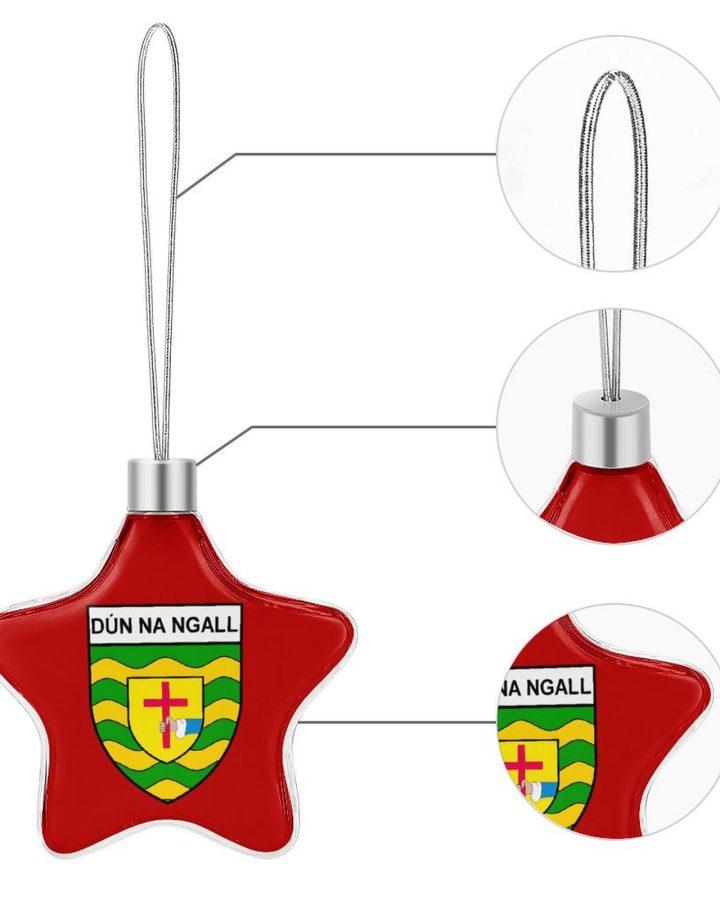 Donegal GAA Star-shaped Christmas Ornament