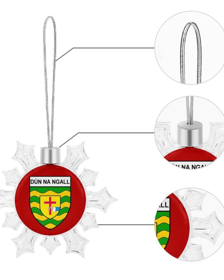 Donegal GAA Irish Christmas Snowflake Ornament