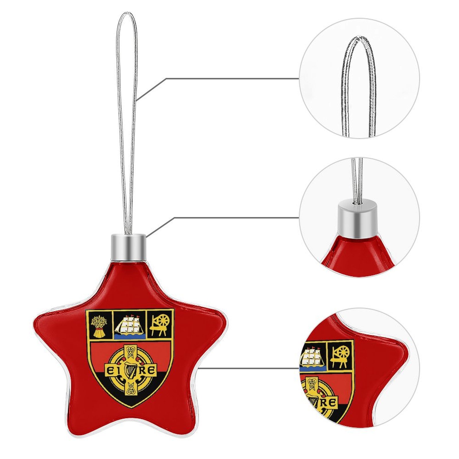 Down GAA Star-shaped Christmas Ornament Down GAA Star-shaped Christmas Ornament
