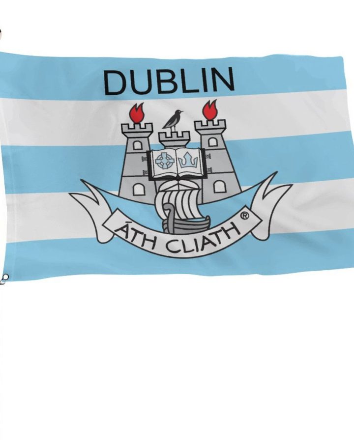 Dublin GAA Flag – County Colours and Crest