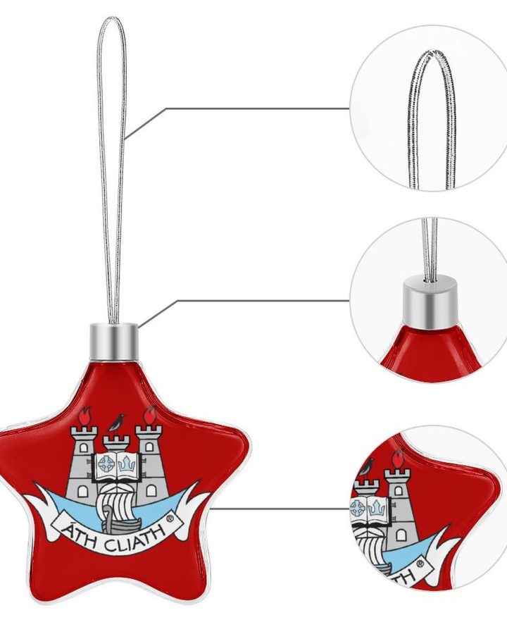 Fermanagh GAA Star-shaped Christmas Ornament